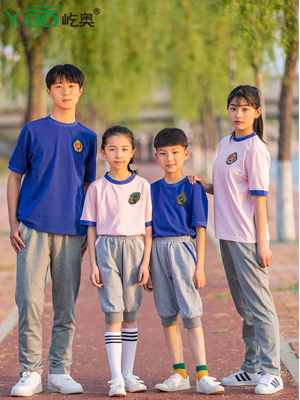 屹奧2019小、初、高夏季校服新款運動套裝